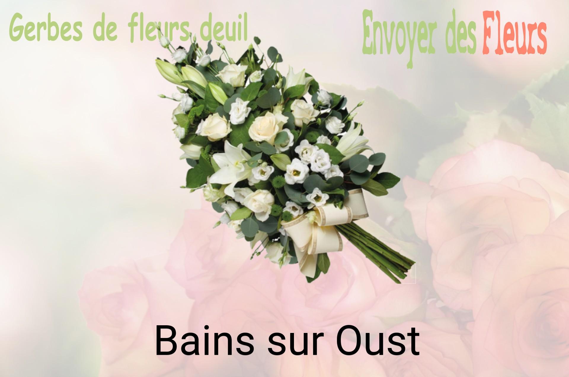 Gerbe de fleurs de deuil livrée à Bains-sur-Oust